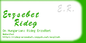 erzsebet rideg business card