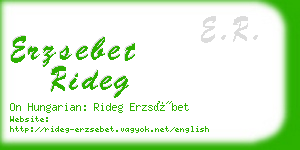 erzsebet rideg business card